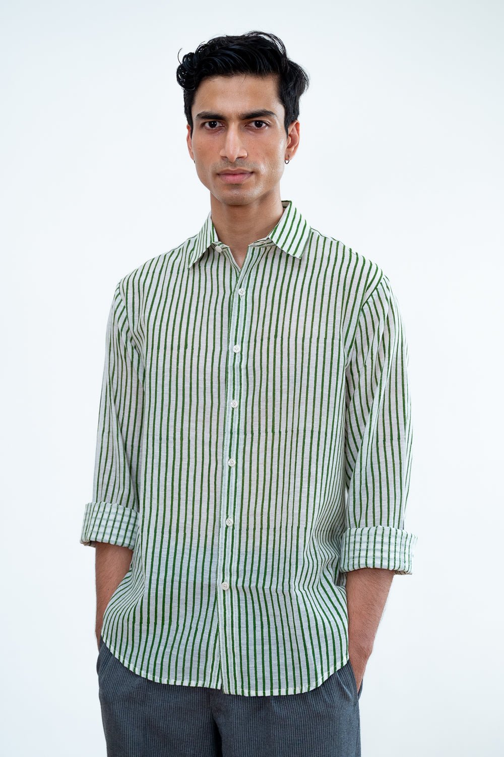 Paddy Green Stripes Shirt - CiceroniMen ShirtsHomeland Elegies