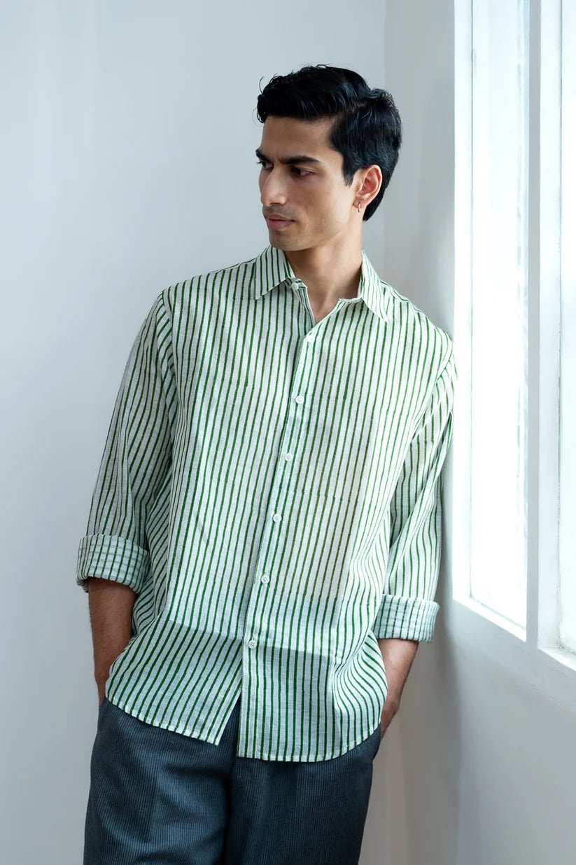 Paddy Green Stripes Shirt - CiceroniMen ShirtsHomeland Elegies
