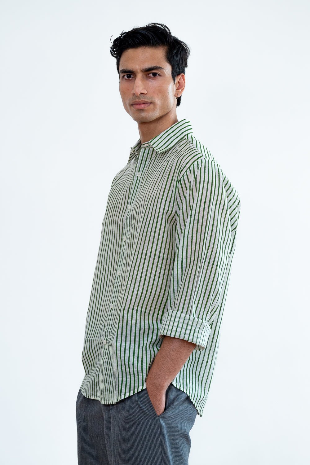 Paddy Green Stripes Shirt - CiceroniMen ShirtsHomeland Elegies