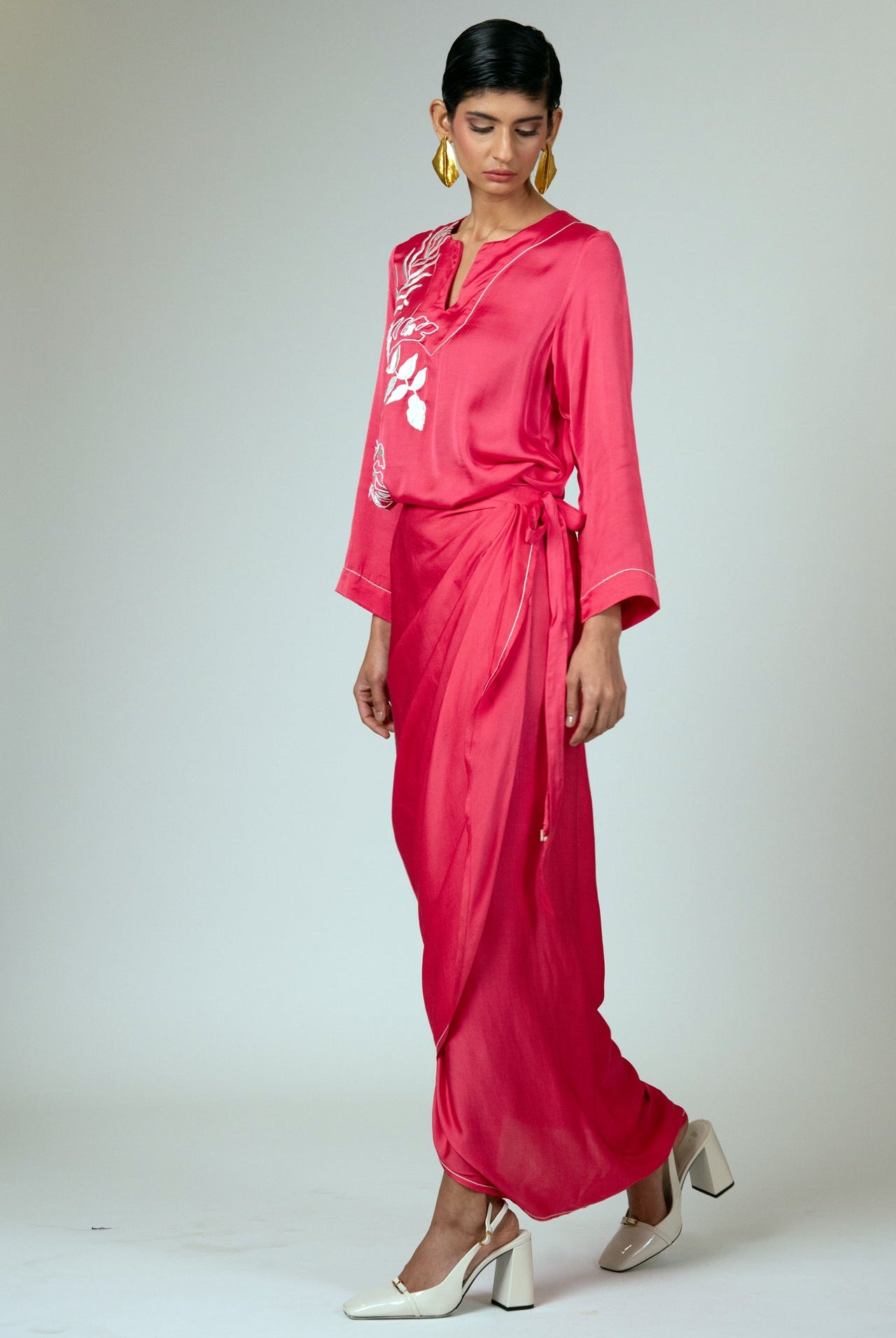 Pahi - Wrap-around Kimono Dress - CiceroniDressesMadder Much