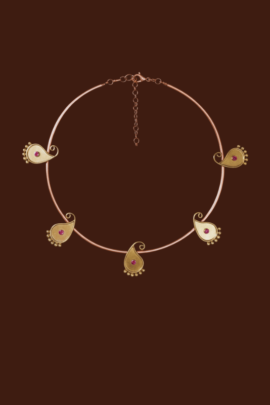 Paisley Motif Collar Cuff - CiceroniNecklacePiku