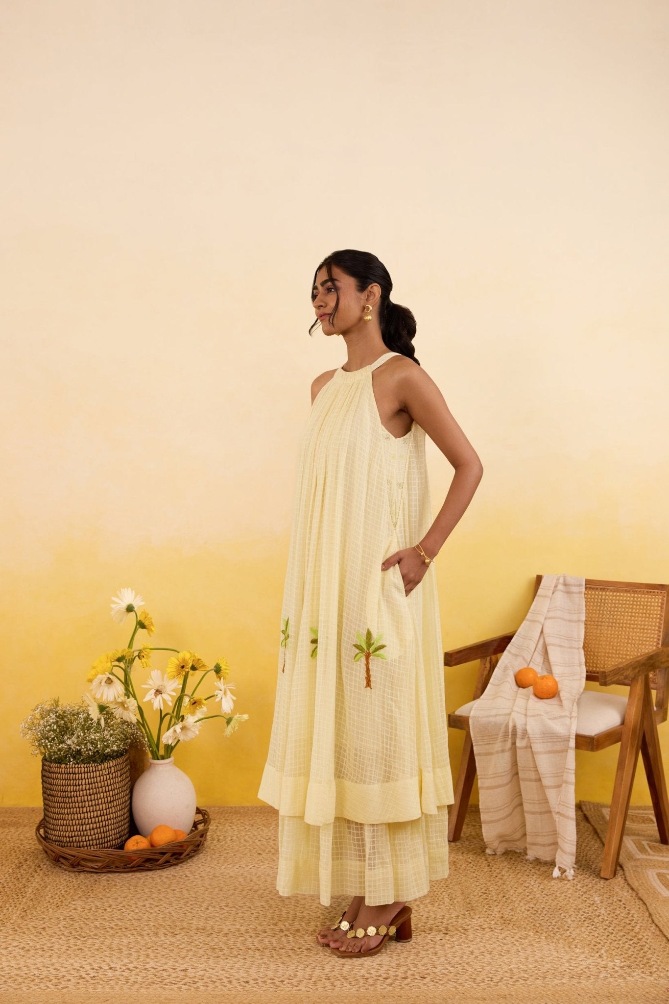 Palm Whisper Dress - CiceroniDressesTaro