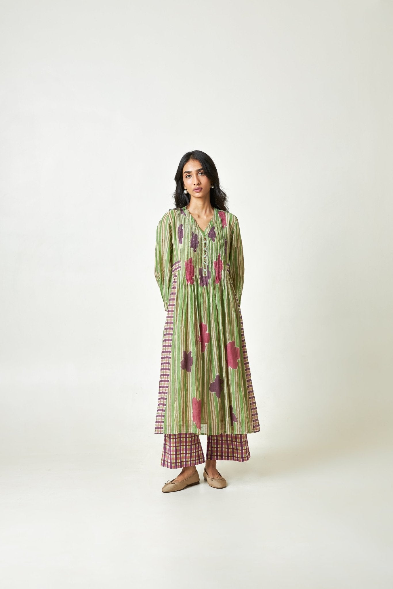 Palmshade Block Printed Kurta Set - CiceroniKurta SetPants and Pajamas