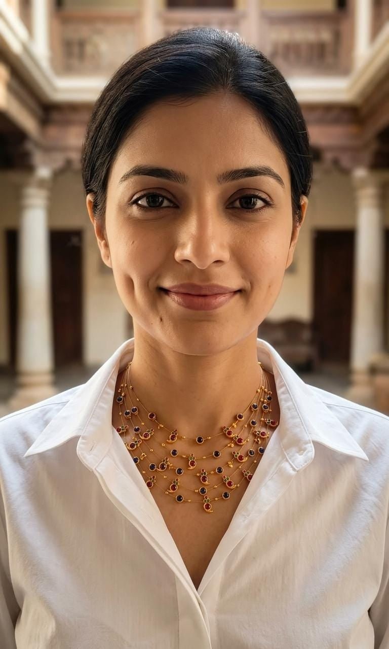 Panchmala-5 Layered Red Kemp Maanga and Blue Stone Necklace - CiceroniNecklace SetAarika
