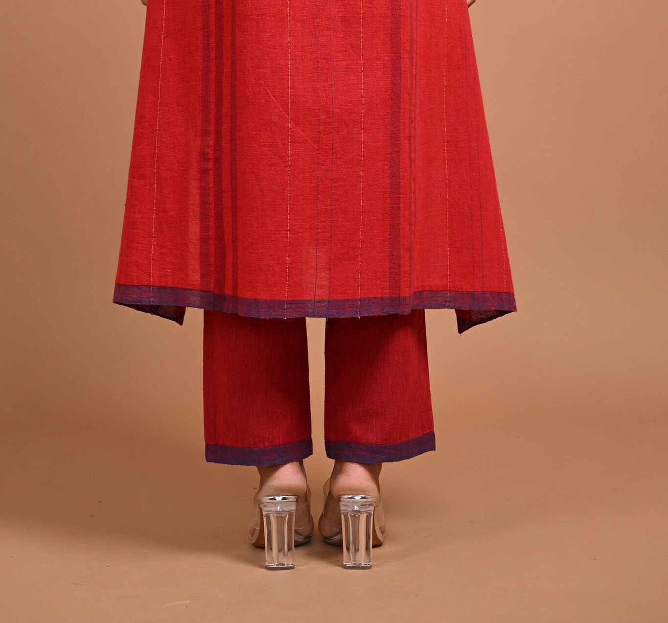 Pants with Contrast Hem - CiceroniPantsRang by Rajvi