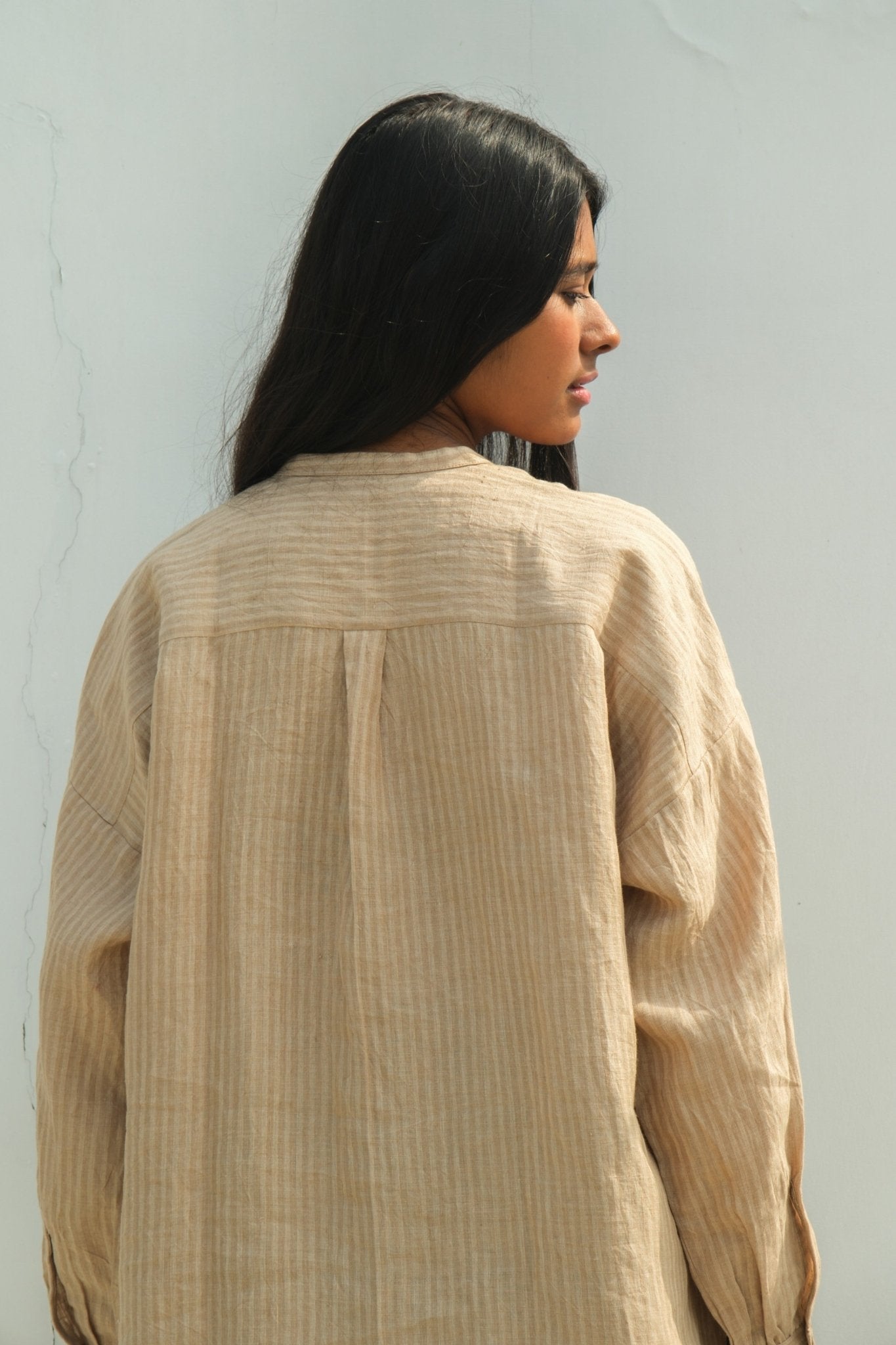 Parallel Beige Oversized Shirt - CiceroniWomen Shirtswith N.