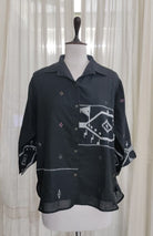 Patch Shirt - Black Border Jamdani - CiceroniWomen ShirtsBhomra