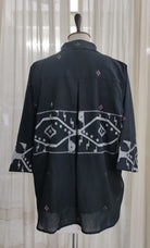 Patch Shirt - Black Border Jamdani - CiceroniWomen ShirtsBhomra