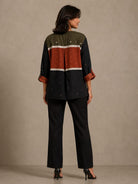 Patch Shirt - Rust Orange Net Jamdani - CiceroniWomen ShirtsBhomra