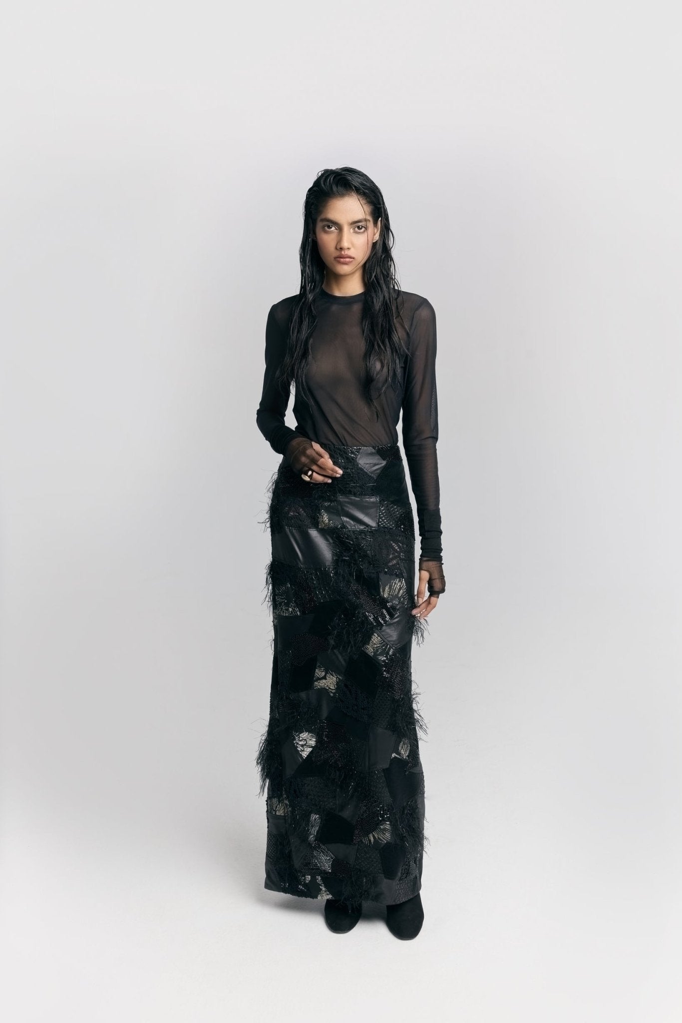 Patched Skirt - CiceroniSkirtPriyanca Khanna