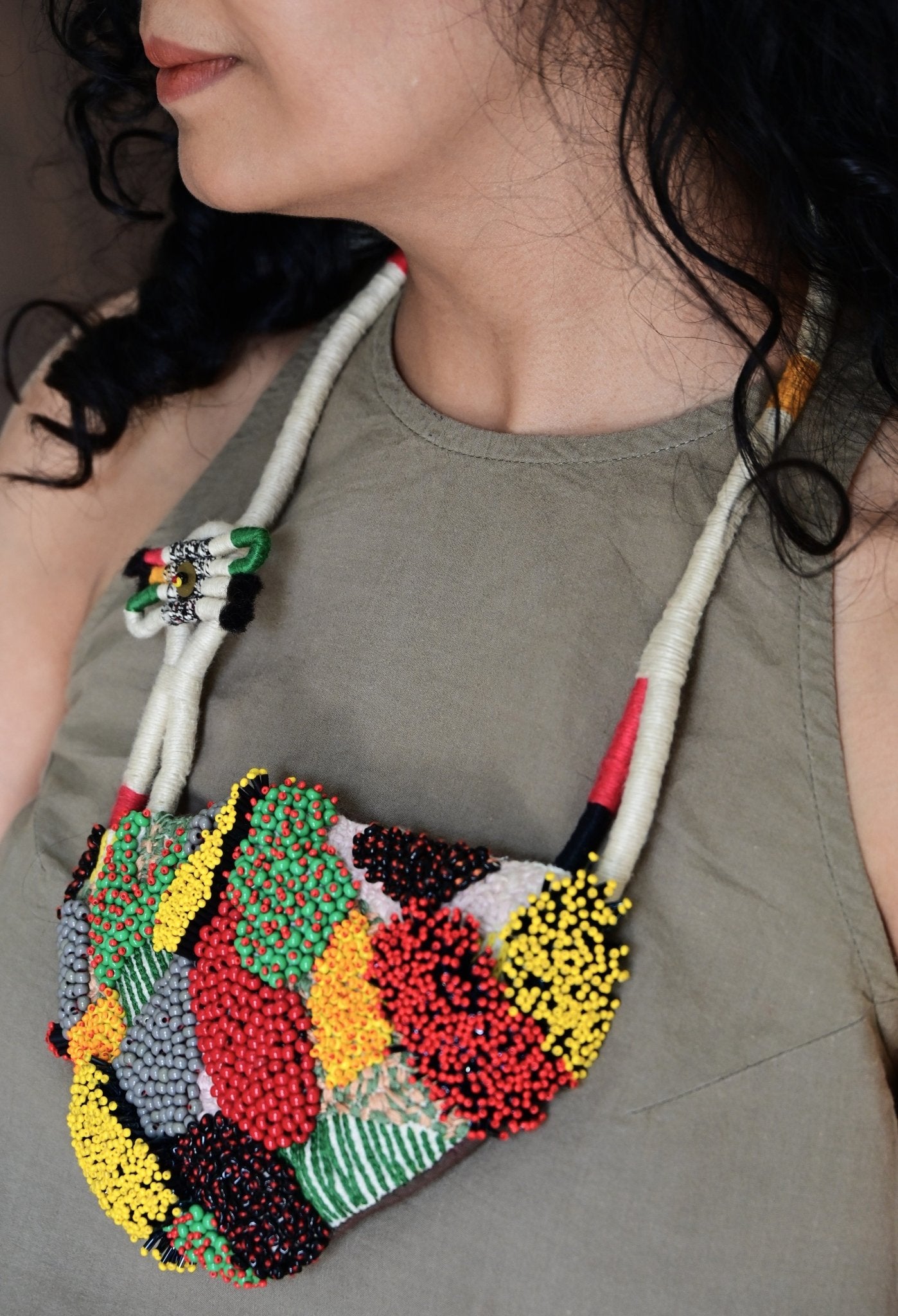 Patchwork Bloom Necklace - CiceroniNeckpieceBandish