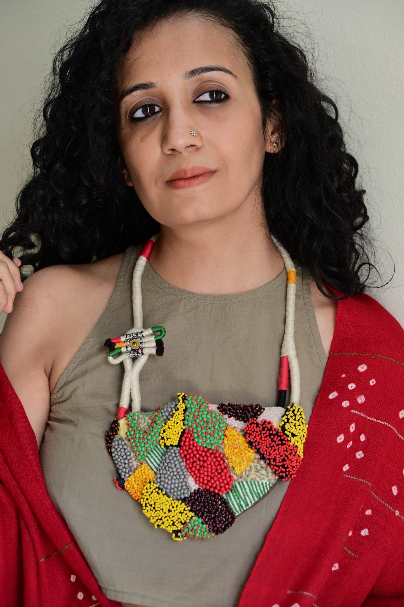 Patchwork Bloom Necklace - CiceroniNeckpieceBandish