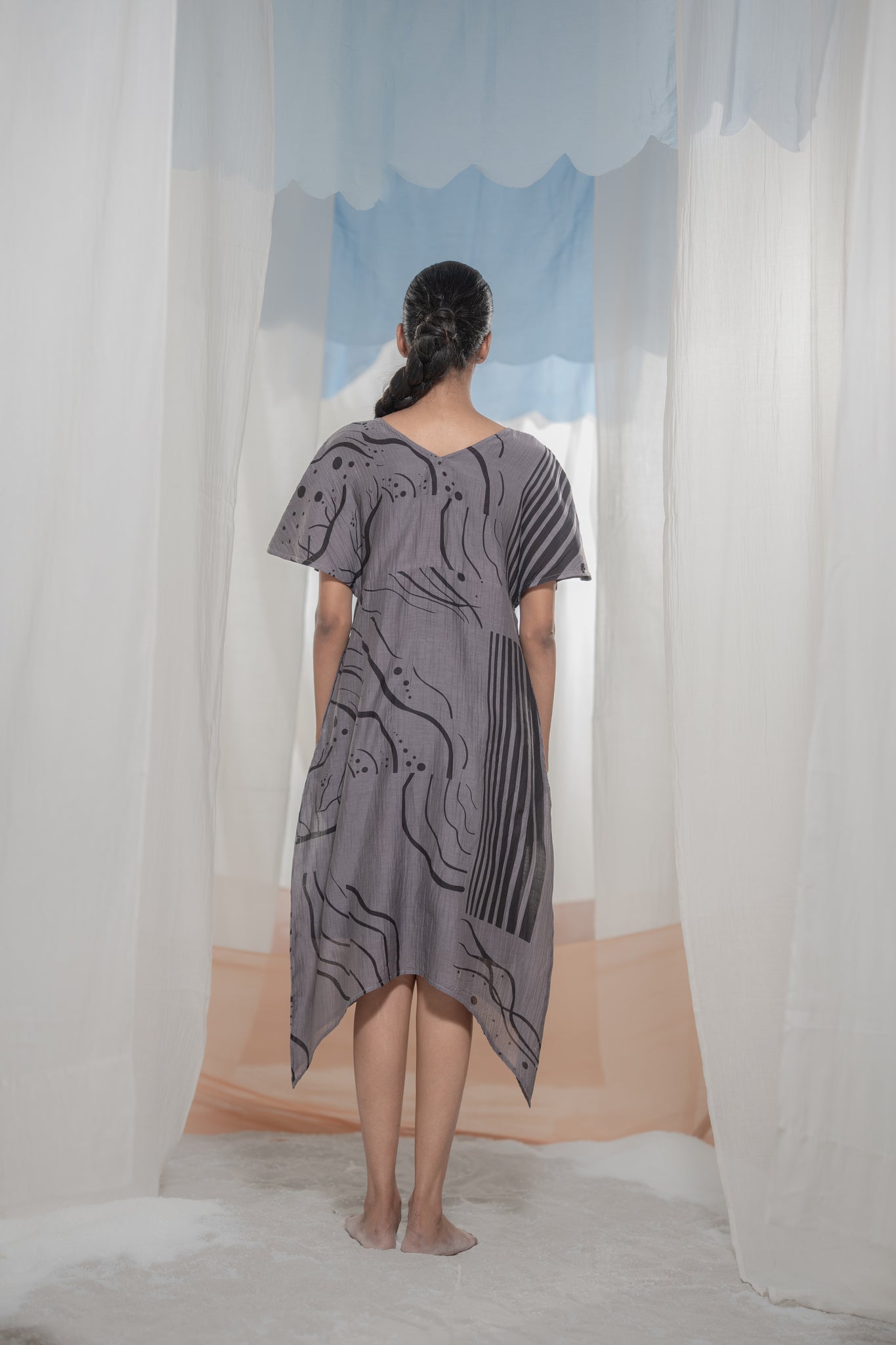 Pathway Banding Kaftan - CiceroniDressesAmoda - Essence Of India