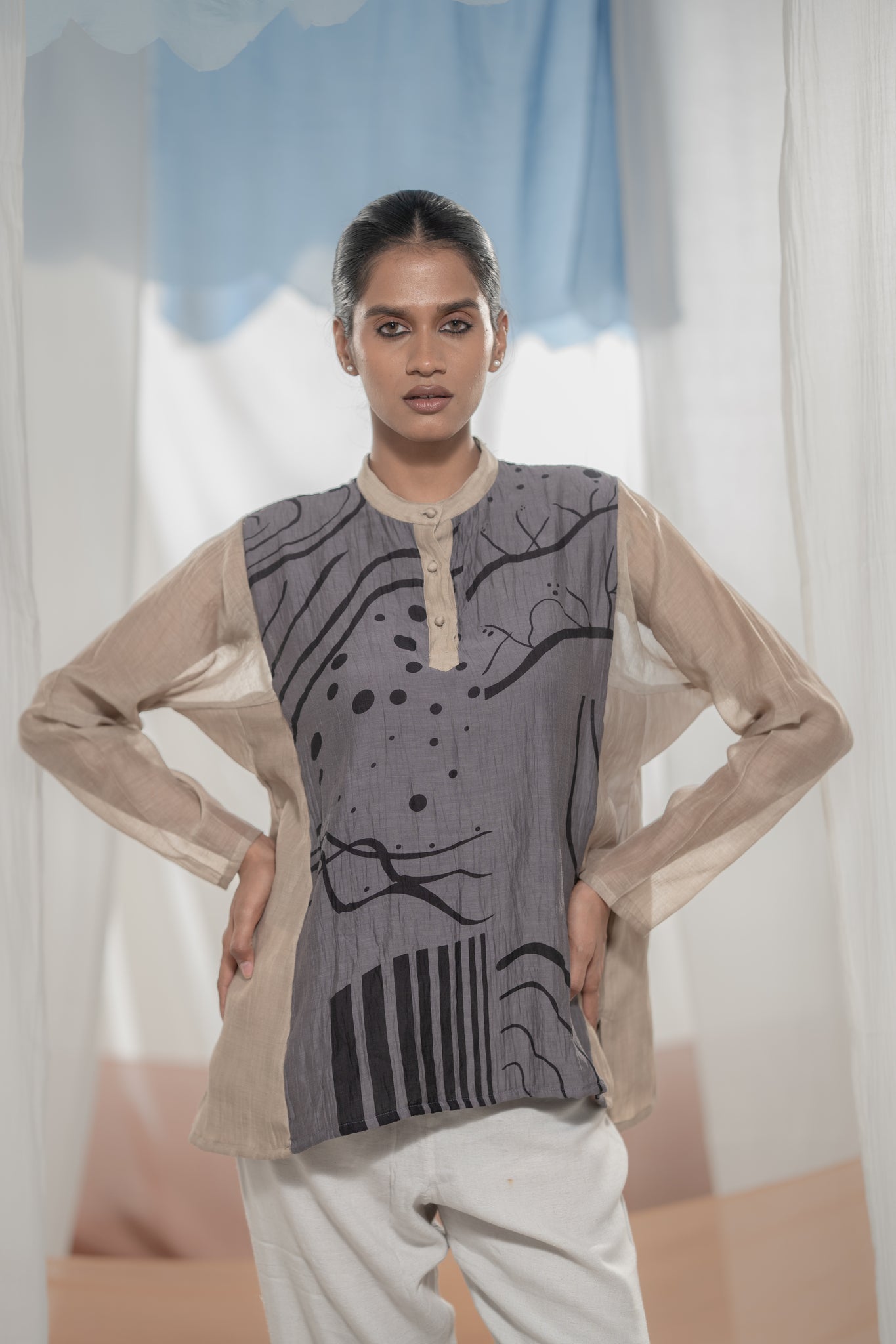 Pathway Shirt - CiceroniWomen ShirtsAmoda - Essence Of India