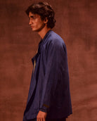 Patina Linen Shirt in Denim Blue - CiceroniMen ShirtsAnam Husain