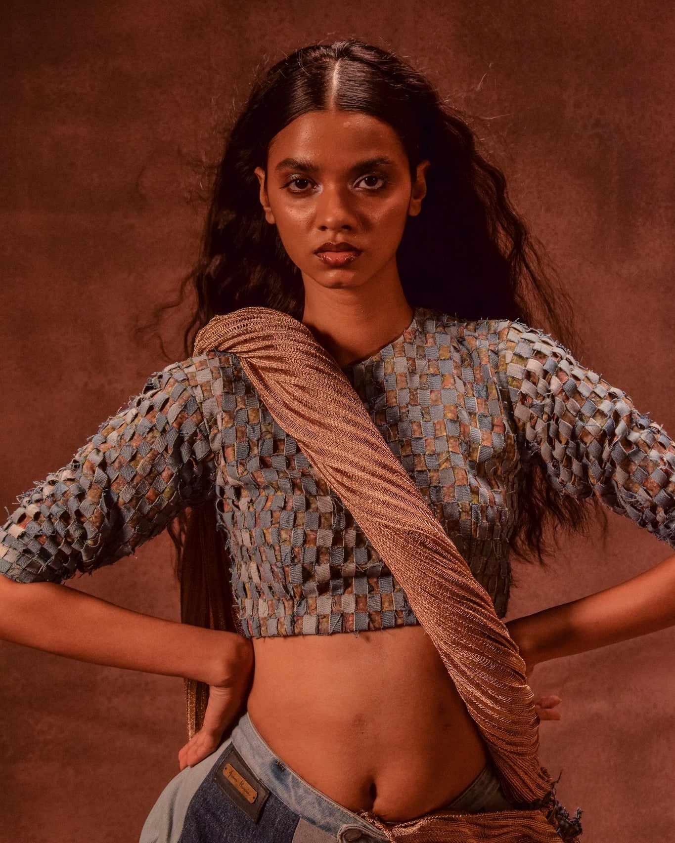 Patina X Denim Blouse - CiceroniBlouseAnam Husain