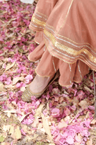 Peach Mastani Anarkali Set - CiceroniKurta Set, Festive WearOmaana