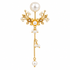 Pearl Blossom Cascade Ear Jacket - CiceroniEarringKalon Art Jewellery