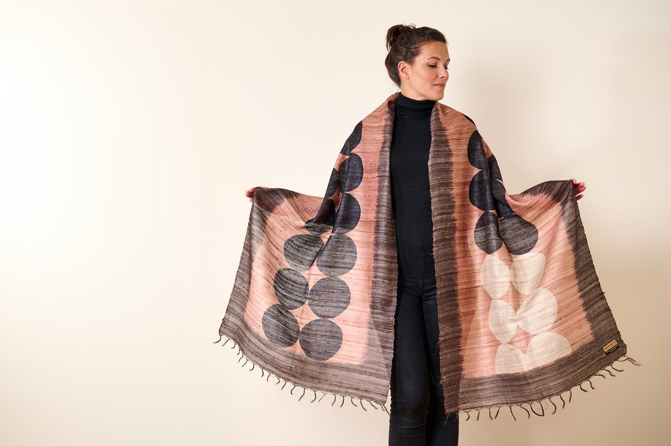 Pearl Peace Silk Scarf - CiceroniScarfAeshaane