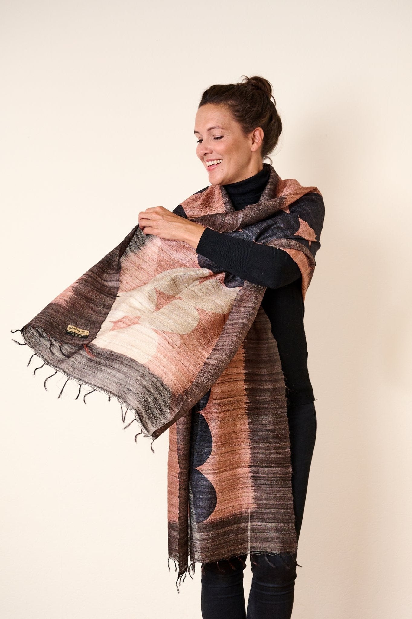 Pearl Peace Silk Scarf - CiceroniScarfAeshaane