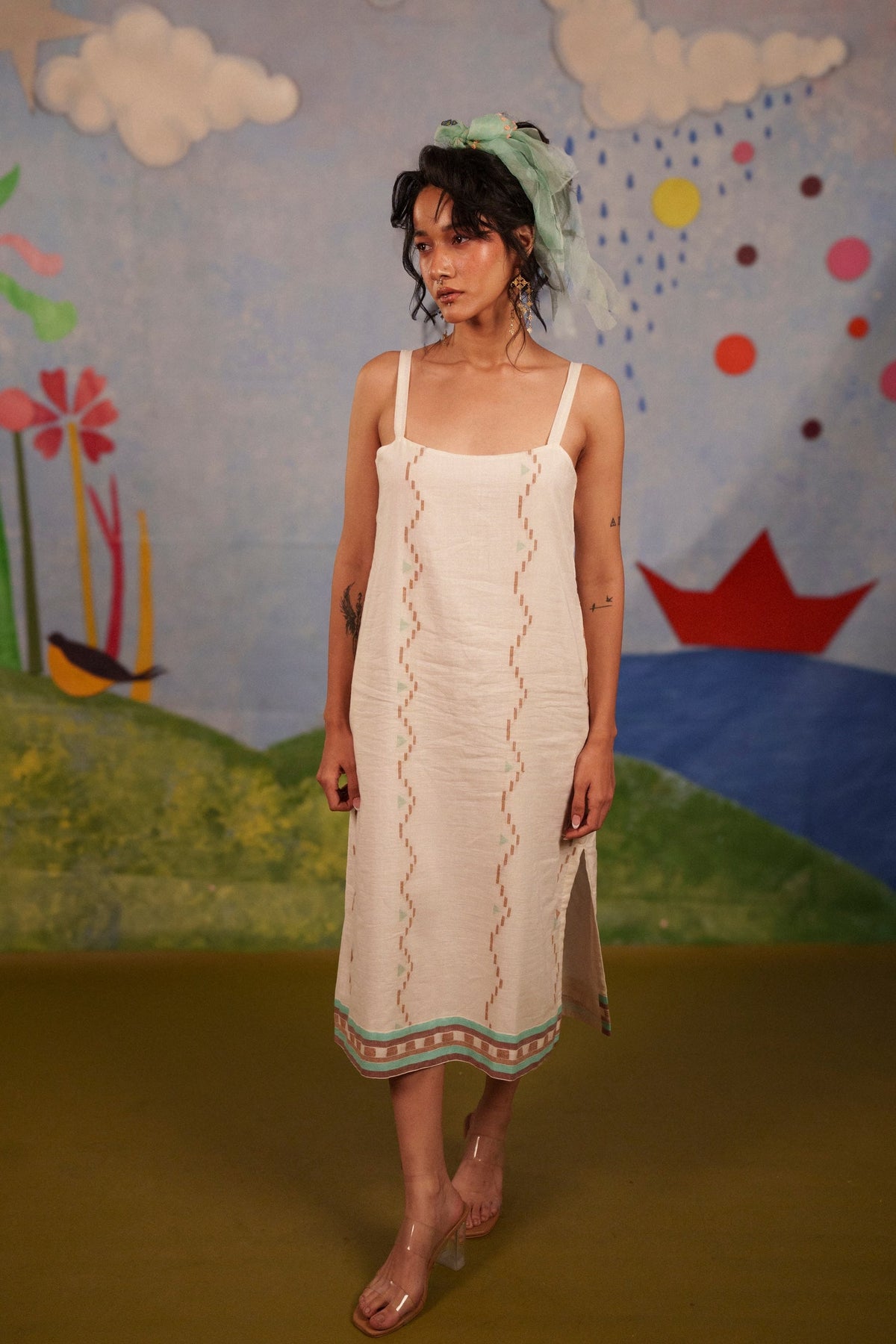 Pearl Strappy Dress - CiceroniDressesBhomra