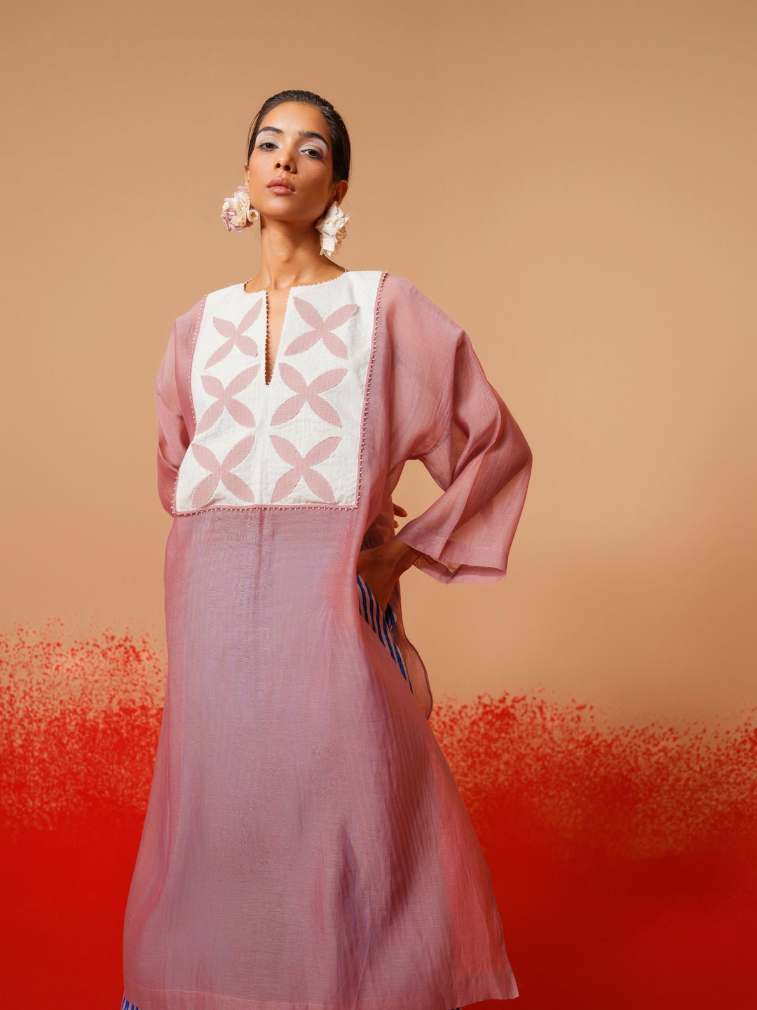 Pebble Tunic - Pink - CiceroniKurta, Everyday WearStoique