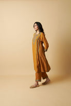 Peeli Pataka Embroidered Kurta Set- Set of 2 - CiceroniKurta Set, Festive WearPants and Pajamas