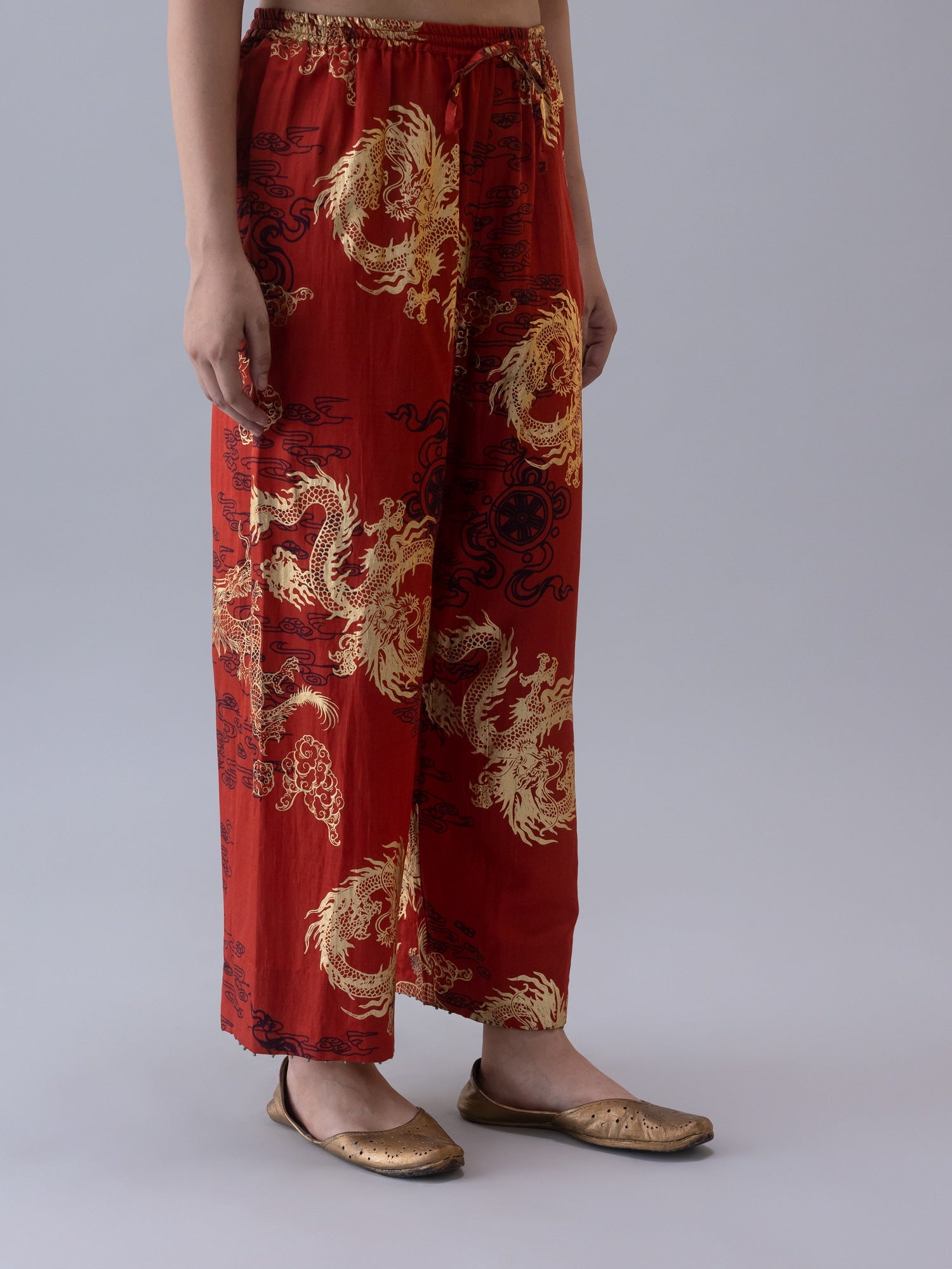 Pema Rust Pyjama - CiceroniWomen PantsShades of India