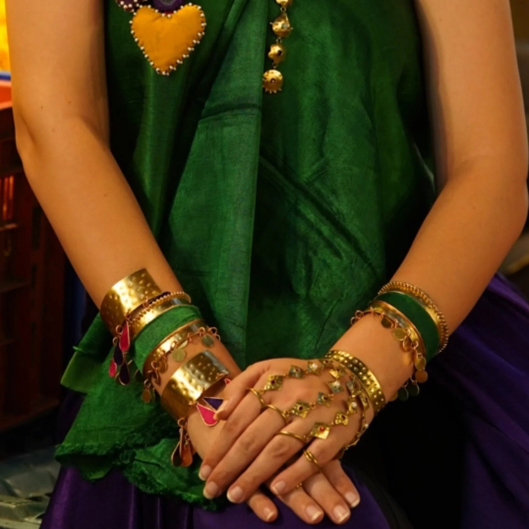 Petal Brass Bracelet - CiceroniBraceletsBy Nirjari