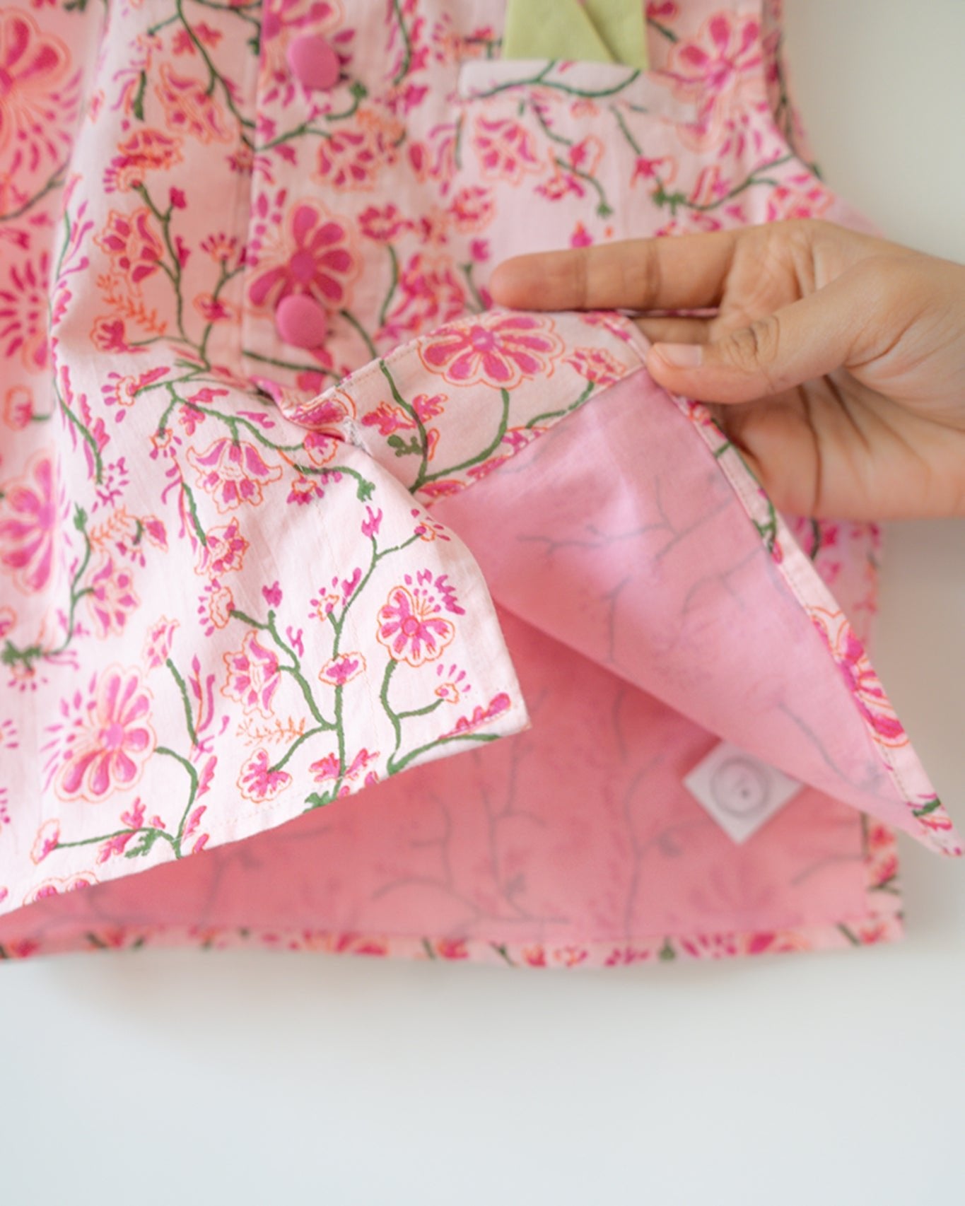 Phool Cotton Pink Floral Bandi - CiceroniJacketsLove The World Today