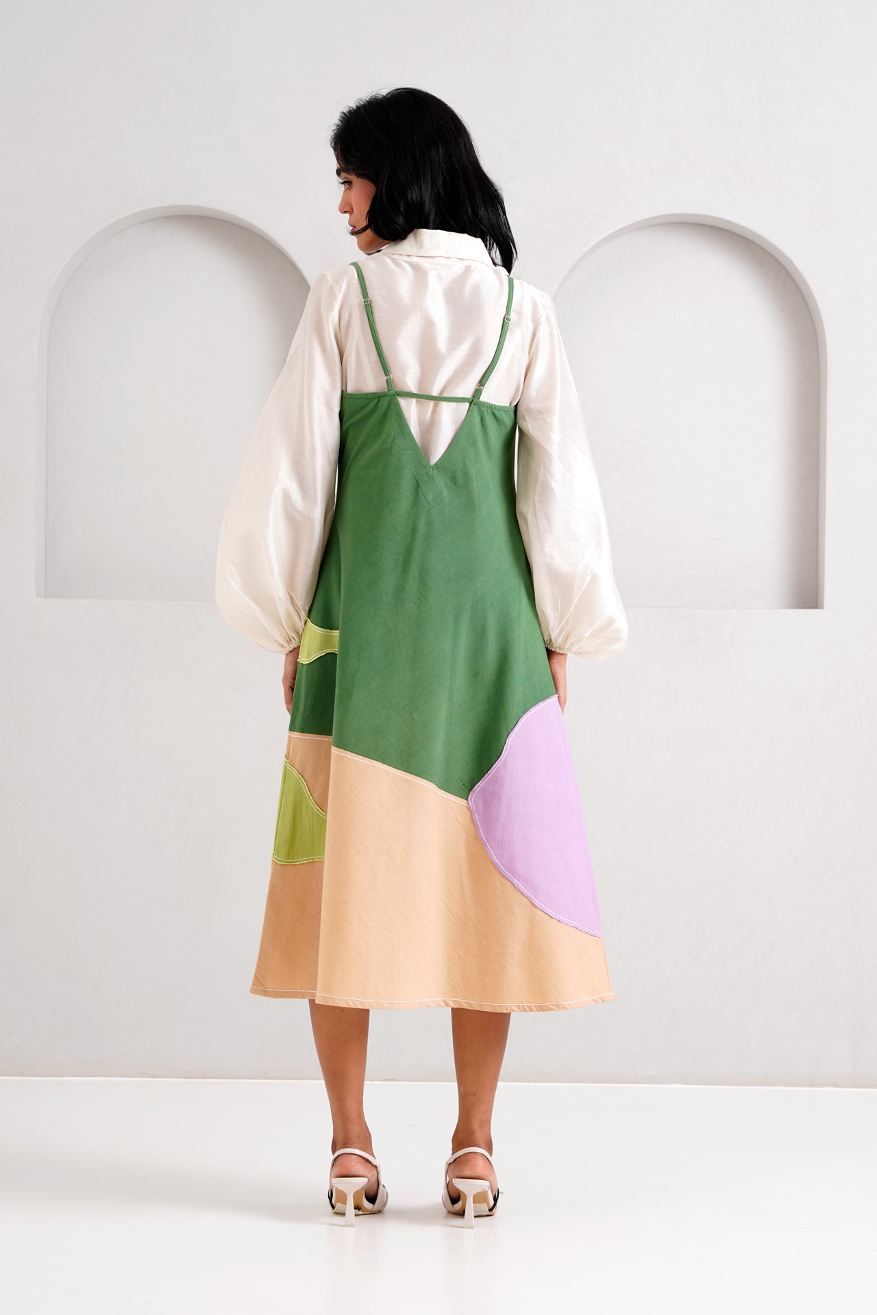 Pine Green Yana - Blouson + Slip Dress - CiceroniDressesMadder Much