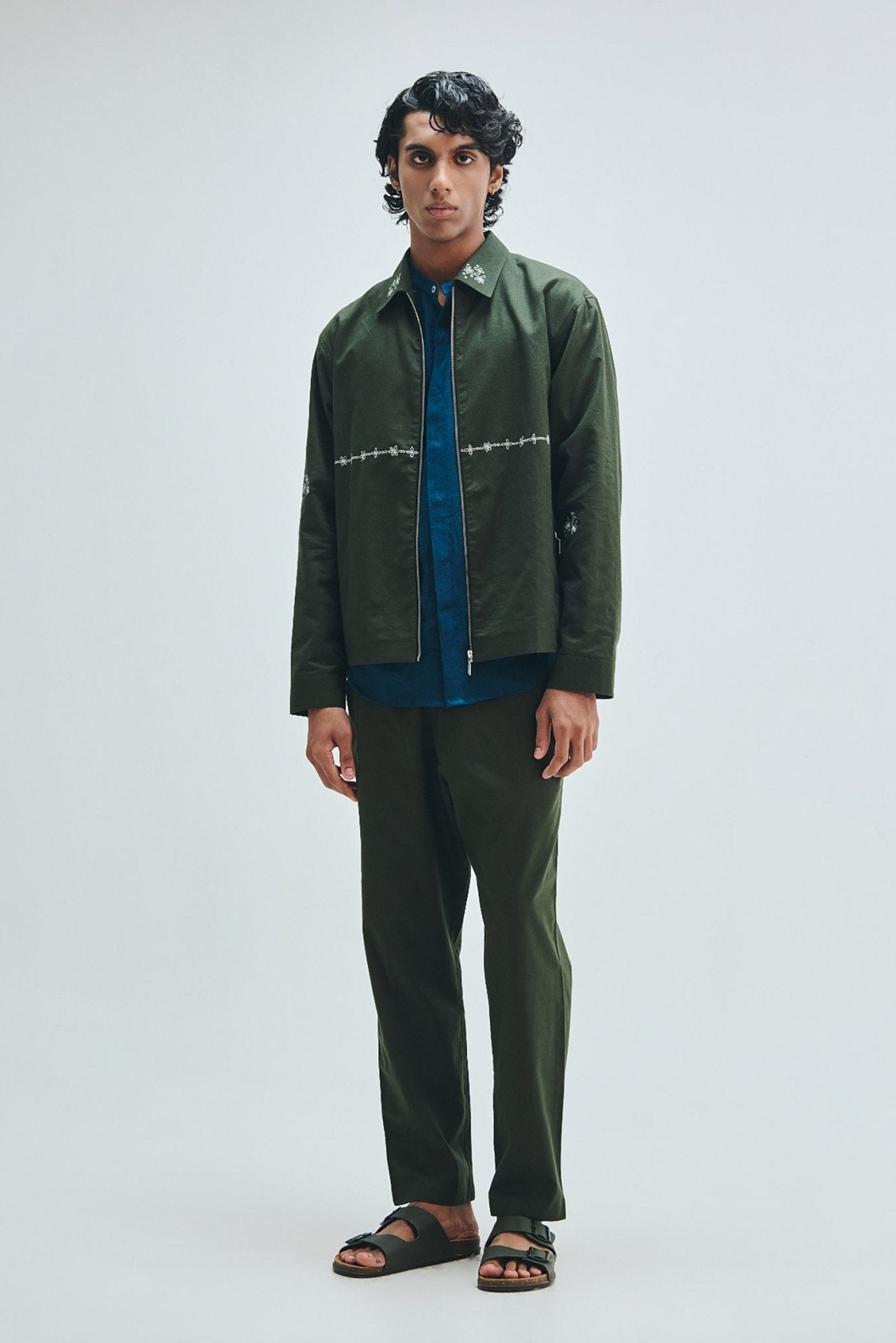 Pine Linen Men's Tapered Lounge Pants - CiceroniLounge PantsSaphed