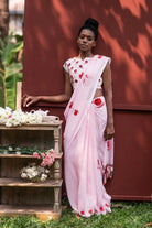 Pink Bindi Saree - Mul - CiceroniSareePrathaa
