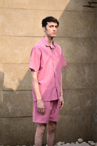 Pink Cuban Collar Shirt - CiceroniMen ShirtsRAAS Life