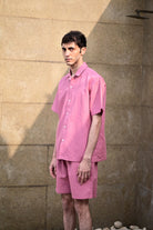 Pink Cuban Collar Shirt - CiceroniMen ShirtsRAAS Life