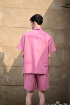 Pink Cuban Collar Shirt - CiceroniMen ShirtsRAAS Life