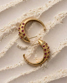 Pink Fish Hoops - CiceroniEarringUnbent