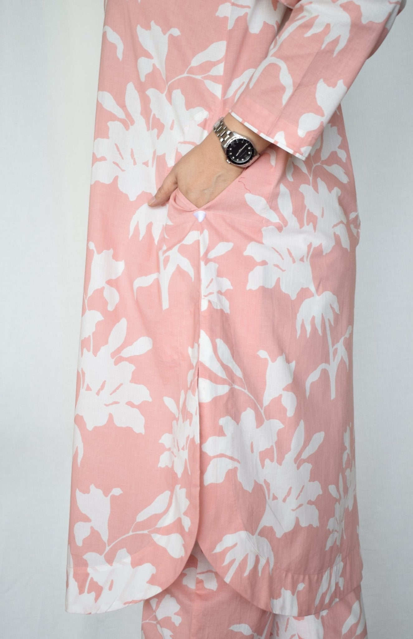 Pink Floral Co - ord Set - CiceroniKurta Set, Everyday WearHouse of Moxa