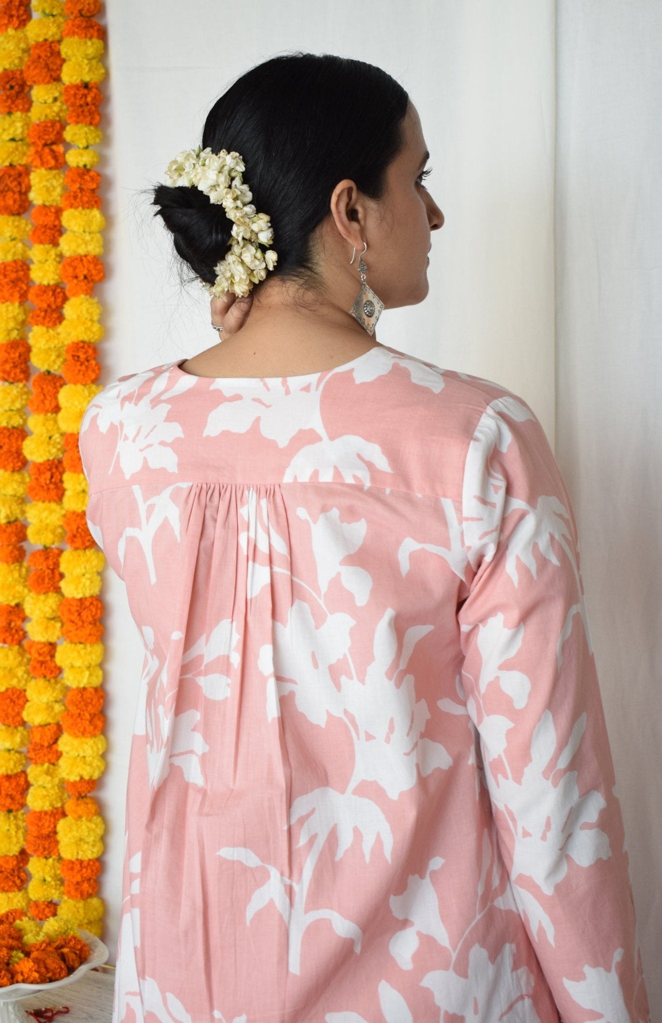 Pink Floral Co - ord Set - CiceroniKurta Set, Everyday WearHouse of Moxa