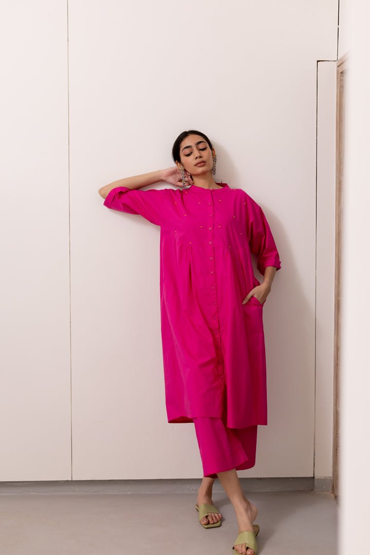 Pink Horizon Tunic - CiceroniKurta, Everyday WearSilai Studio