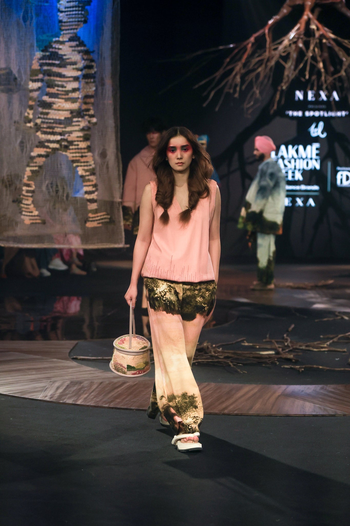 Pink Monet Vest And Trouser Co - ord Set - CiceroniCo - ord SetTil