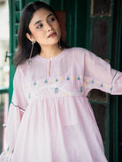 Pink Whisper Handwoven Jamdani Top - CiceroniTopsSutra Art of Clothing