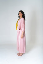 Pink - Yellow Color - Blocked Jumpsuit - CiceroniJumpsuitNeora