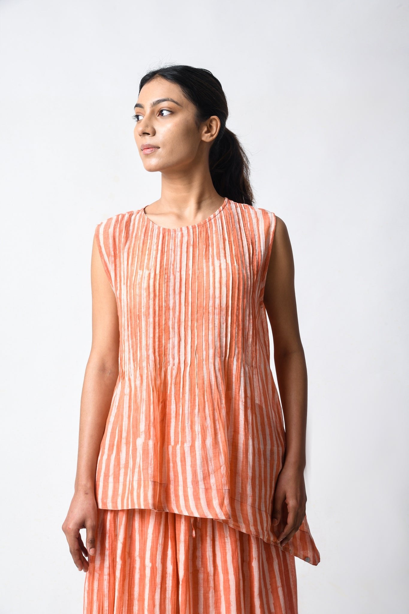 Pintuck Coral Cord Set - CiceroniSkirt SetJayati Goenka