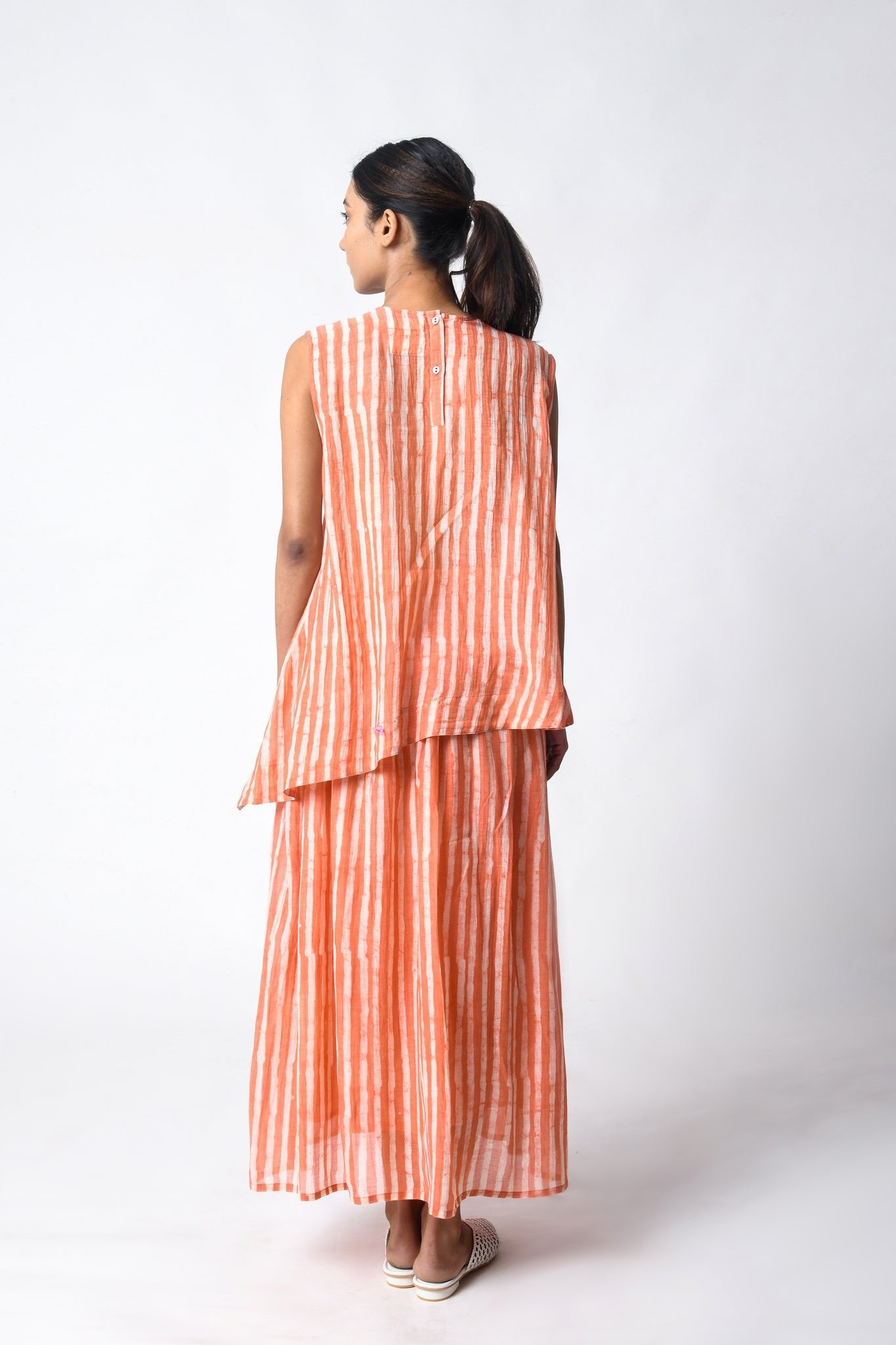 Pintuck Coral Cord Set - CiceroniSkirt SetJayati Goenka