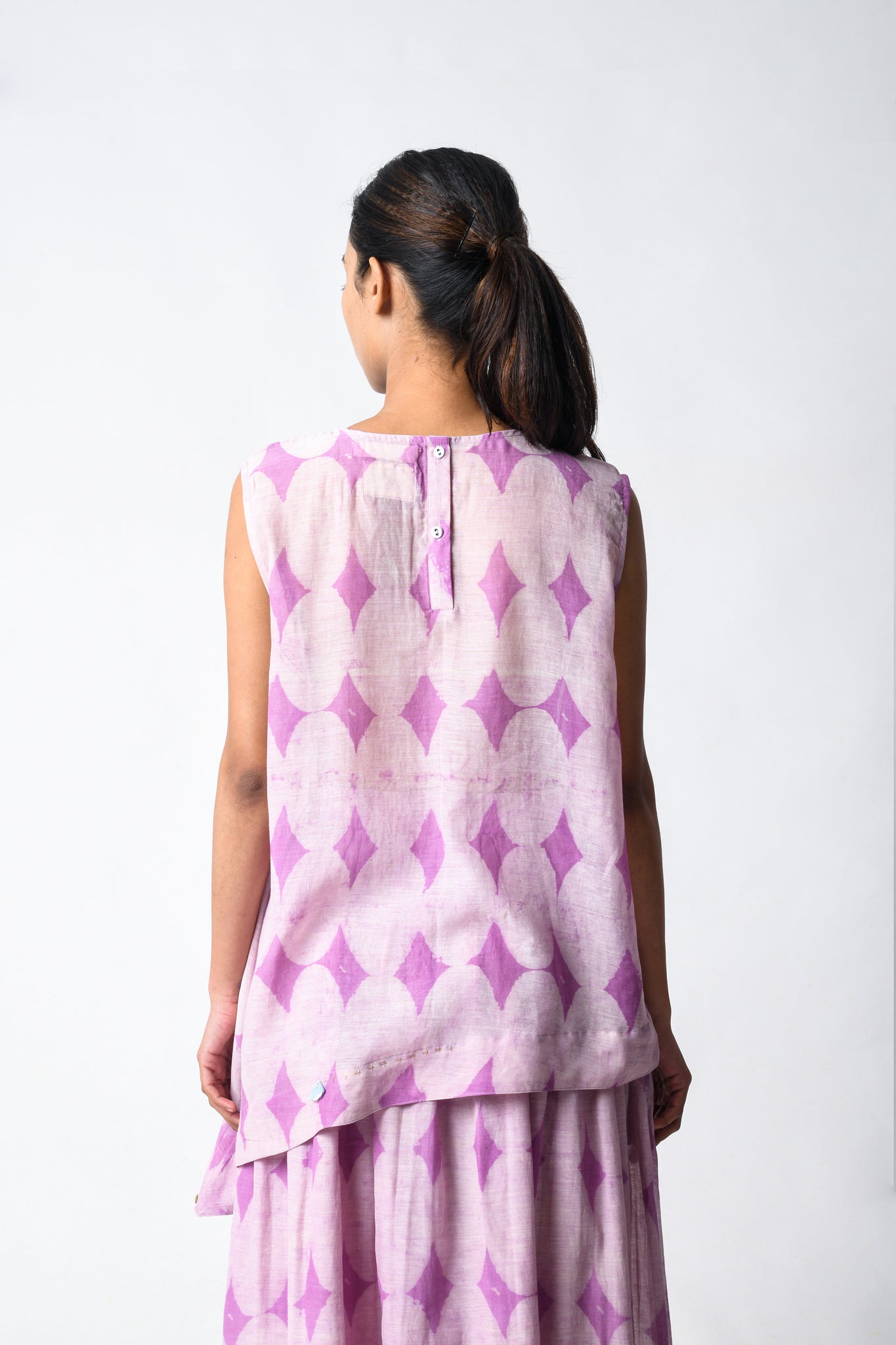 Pintuck Plum Cord Set - CiceroniSkirt SetJayati Goenka