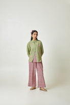 Pistachio Embroidered Shirt - CiceroniShirtPants and Pajamas