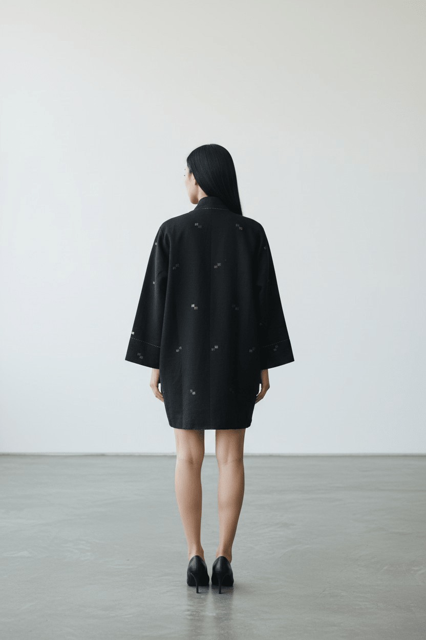 Pixel Jacket – Black Zari Pixel - CiceroniJacketsBhomra