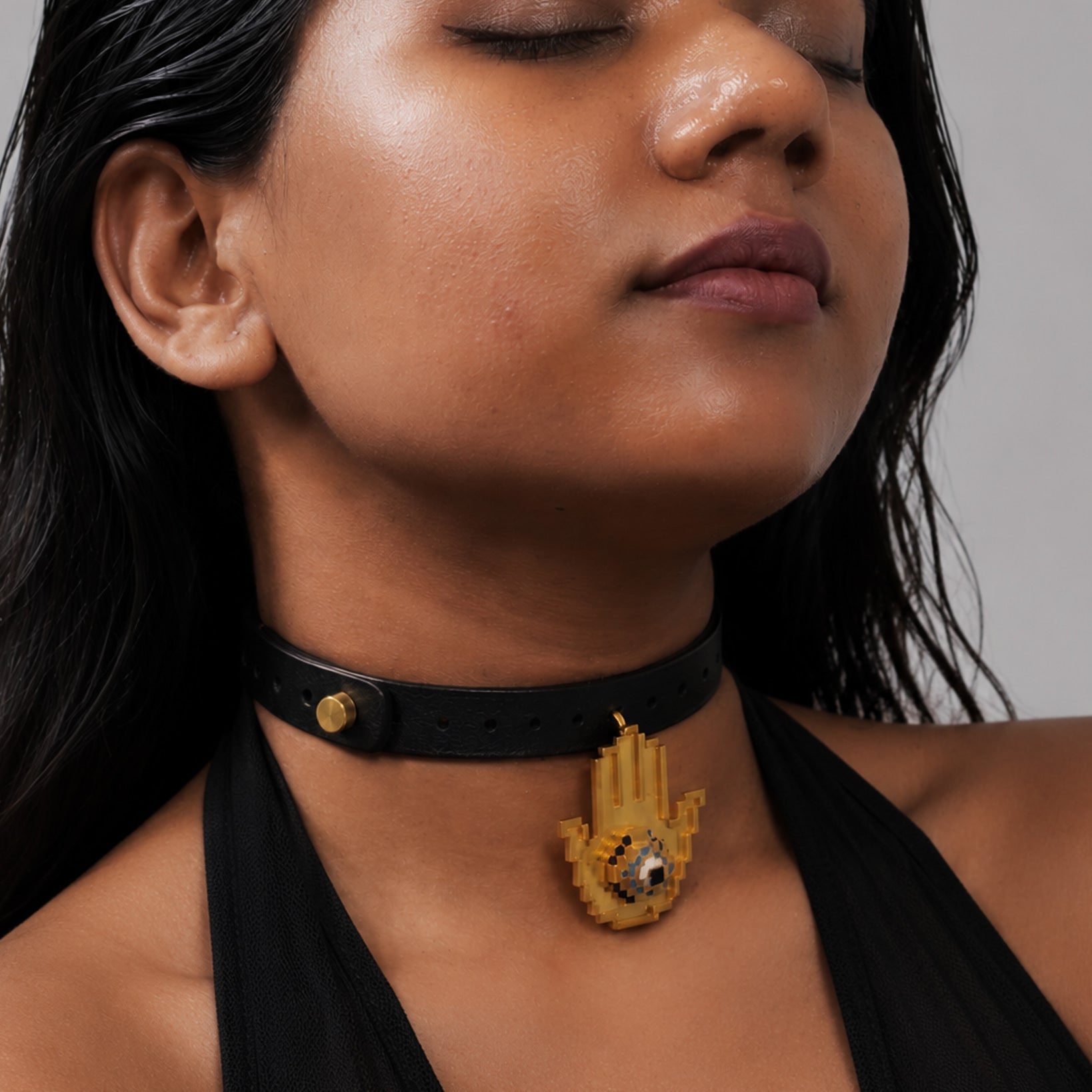 Pixel Palm Choker - CiceroniNeckpieceNO.NA.MÈ