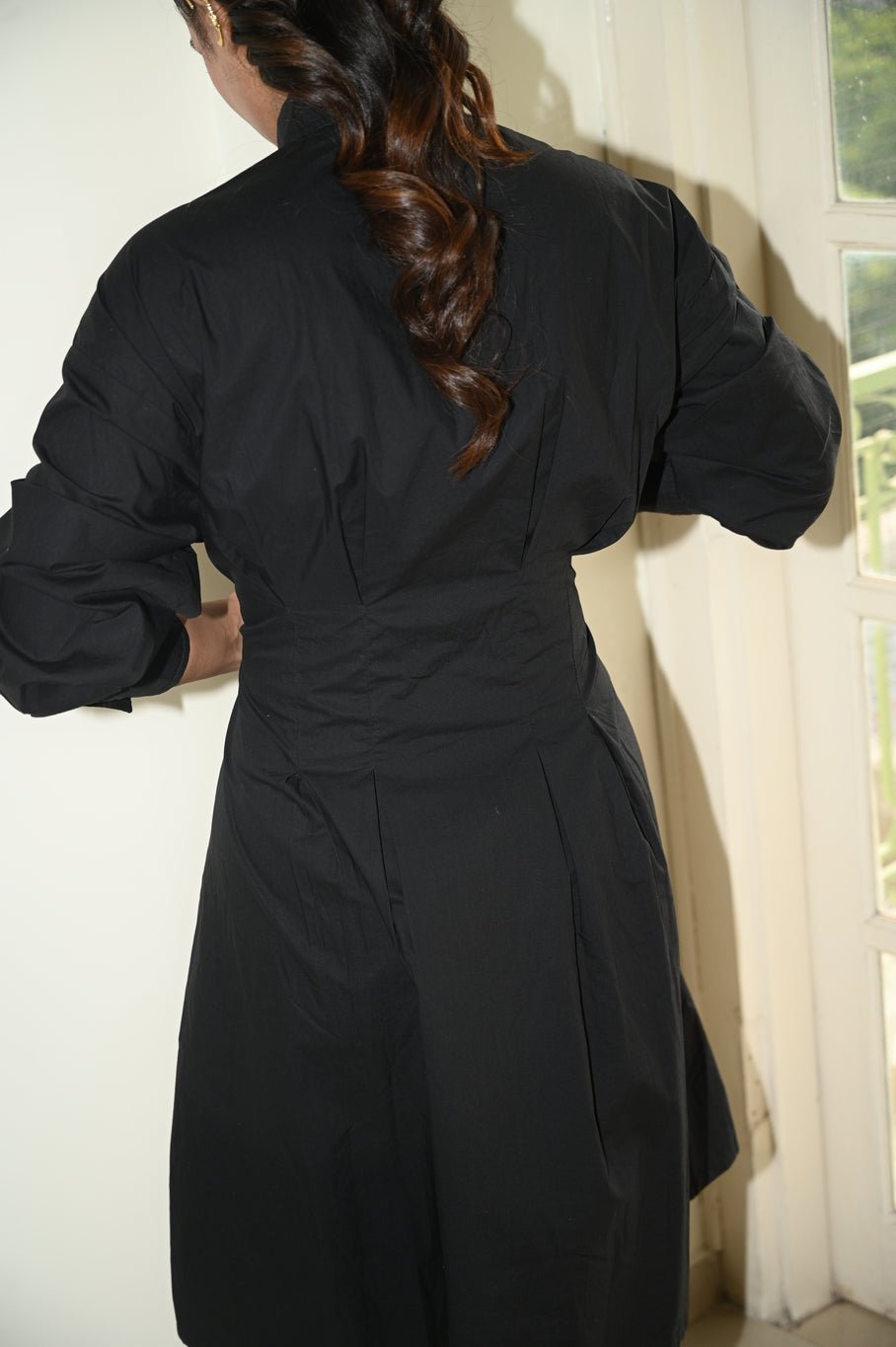 Pleated Shirt Dress - CiceroniDressesKaro